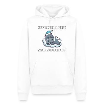 Offizielles Schlafshirt Hippo Geschenk Nilpferd - Männer Premium Bio Hoodie - Weiß - Vorne - Nico (187cm)