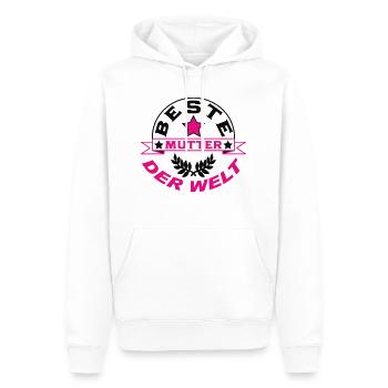 BESTE MUTTER DER WELT - Sweat à capuche Premium bio Homme - blanc - Devant - Nico (187cm)
