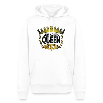Unverfrorene Königin - Männer Premium Bio Hoodie - Weiß - Vorne - Nico (187cm)