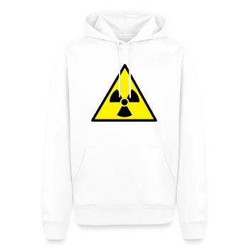 Radioaktiv - Männer Premium Bio Hoodie - Weiß - Vorne - Nico (187cm)