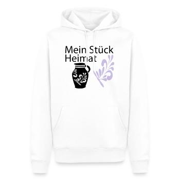 Mein Stück Heimat Bembel - Männer Premium Bio Hoodie - Weiß - Vorne - Nico (187cm)