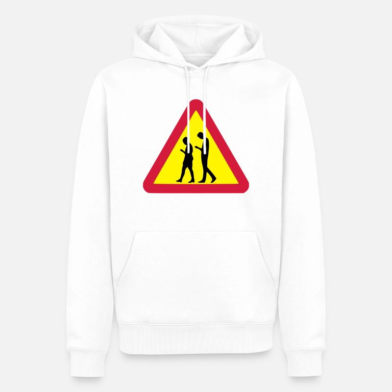 Smombie - Männer Premium Bio Hoodie - Weiß