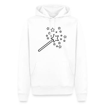 zauberstab_1c - Men’s Premium Organic Hoodie - white - Front - Nico (187cm)