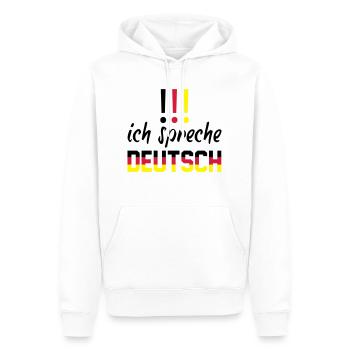 ich_spreche_deutsch - Men’s Premium Organic Hoodie - white - Front - Nico (187cm)