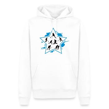 Hockey Kids - Männer Premium Bio Hoodie - Weiß - Vorne - Nico (187cm)