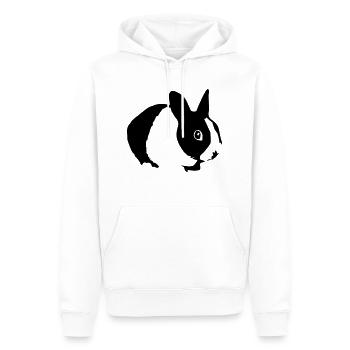 Cute Bunny Rabbit 01 - Männer Premium Bio Hoodie - Weiß - Vorne - Nico (187cm)