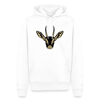 Gazelle Wildtieren in 1010 - Männer Premium Bio Hoodie - Weiß - Vorne - Nico (187cm)