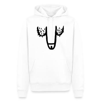 Penis - Sweat à capuche Premium bio Homme - blanc - Devant - Nico (187cm)