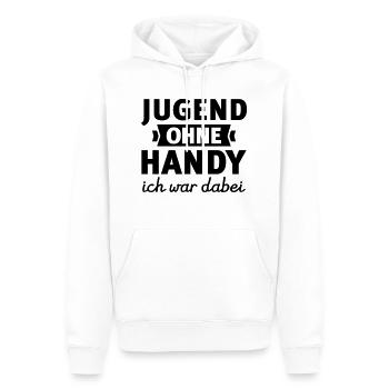 Jugend Ohne Handy Ich War Dabei - 80er 90er - Männer Premium Bio Hoodie - Weiß - Vorne - Nico (187cm)