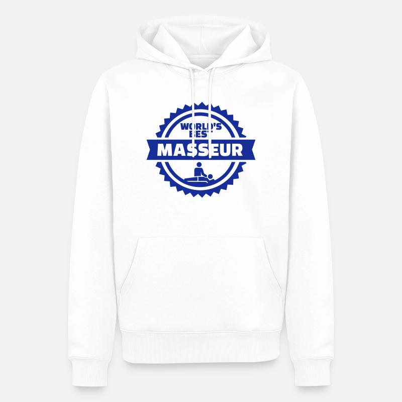 Masseur - Männer Premium Bio Hoodie - Weiß