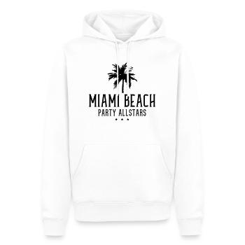miami beach party allstars - Männer Premium Bio Hoodie - Weiß - Vorne - Nico (187cm)