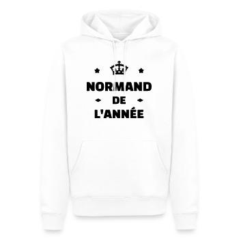 Normandie / Normand / Normande / France - Männer Premium Bio Hoodie - Weiß - Vorne - Nico (187cm)