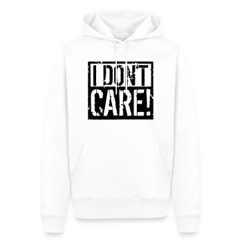 je ne m'inquiète pas - Sweat à capuche Premium bio Homme - blanc - Devant - Nico (187cm)