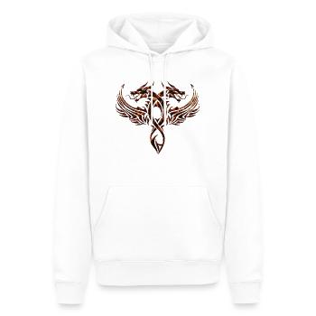 Drachen Fantasy Drachen Geist Reptilien Bestien - Männer Premium Bio Hoodie - Weiß - Vorne - Nico (187cm)