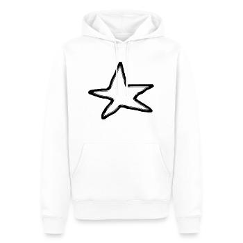 Sterne Glitzer Sternchen Vektor gezeichnet 1 - Männer Premium Bio Hoodie - Weiß - Vorne - Nico (187cm)