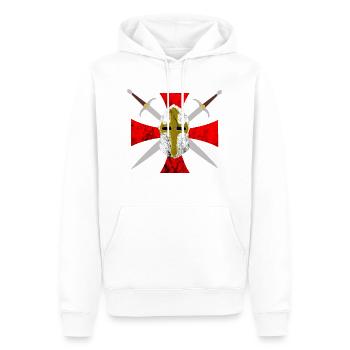 Tempel Ritter Kreuz Templerorden Templer Knights R - Männer Premium Bio Hoodie - Weiß - Vorne - Nico (187cm)