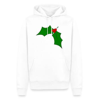 Mistelzweig - Männer Premium Bio Hoodie - Weiß - Vorne - Nico (187cm)