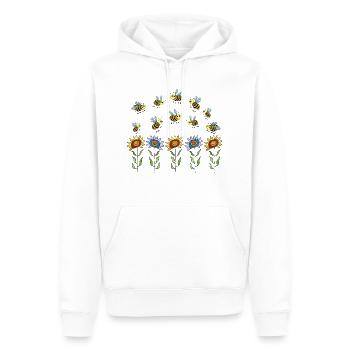 Insectes - Sweat à capuche Premium bio Homme - blanc - Devant - Nico (187cm)