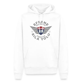 Erzurum - Männer Premium Bio Hoodie - Weiß - Vorne - Nico (187cm)