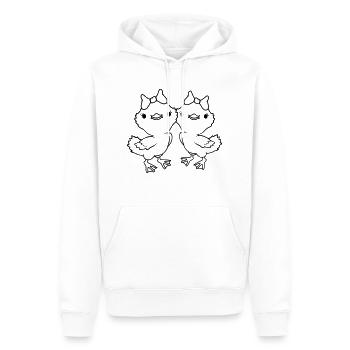 Girlfriends 2 Chicks Team - Men’s Premium Organic Hoodie - white - Front - Nico (187cm)