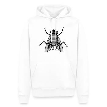 Conception de petits insectes mouches domestiques - Sweat à capuche Premium bio Homme - blanc - Devant - Nico (187cm)