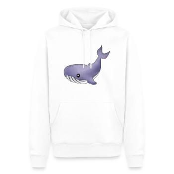 Wal Blauwal Meer Ozean Geschenkidee - Männer Premium Bio Hoodie - Weiß - Vorne - Nico (187cm)