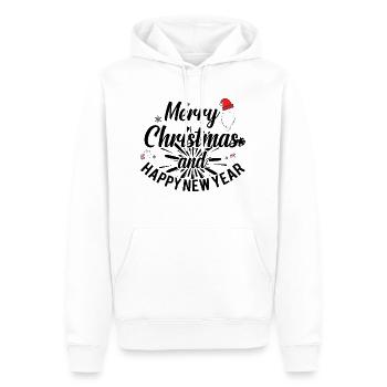 Weihnachten - Männer Premium Bio Hoodie - Weiß - Vorne - Nico (187cm)