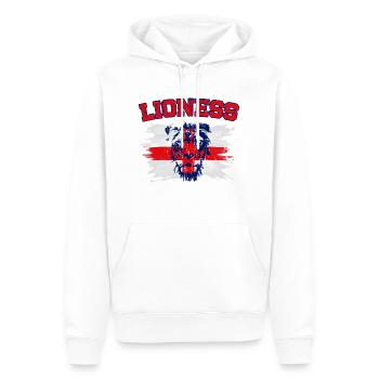 England Fußball Meister der Frauen Lionesses 2022 - Männer Premium Bio Hoodie - Weiß - Vorne - Nico (187cm)