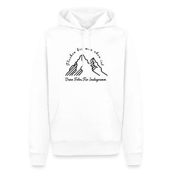 Begeisterte Wanderer - Männer Premium Bio Hoodie - Weiß - Vorne - Nico (187cm)