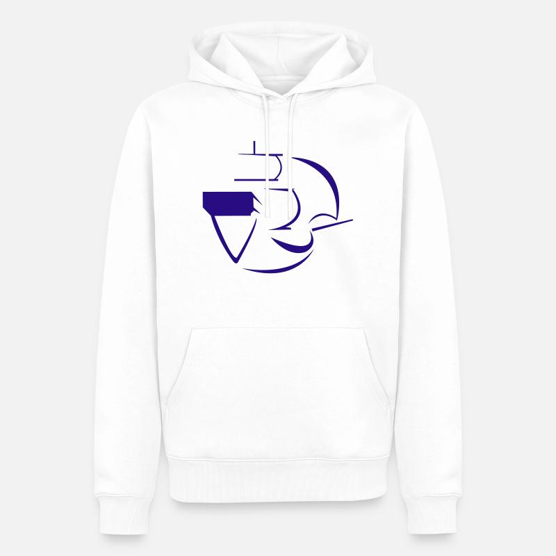 marinavoile galion pirate - Sweat à capuche Premium bio Homme - blanc