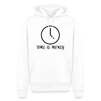 Bière Vin Whisky Schnaps Alcool - Sweat à capuche Premium bio Homme - blanc - Devant - Nico (187cm)