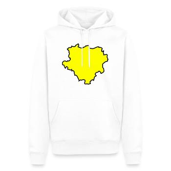 dortmund karte map 02 - Männer Premium Bio Hoodie - Weiß - Vorne - Nico (187cm)