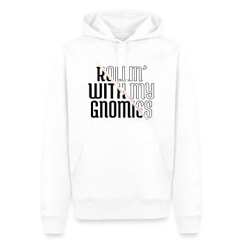 idée présente bubaprints citations drôles dictons - Sweat à capuche Premium bio Homme - blanc - Devant - Nico (187cm)