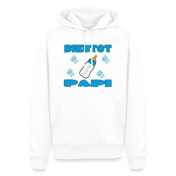 BALD OPA - Männer Premium Bio Hoodie - Weiß - Vorne - Nico (187cm)