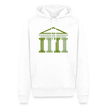 griechisches antikes gebäude - Männer Premium Bio Hoodie - Weiß - Vorne - Nico (187cm)