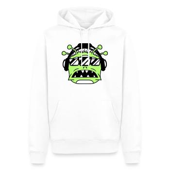 DJ Alien Außerirdisch Horror Halloween Party Kopf - Männer Premium Bio Hoodie - Weiß - Vorne - Nico (187cm)