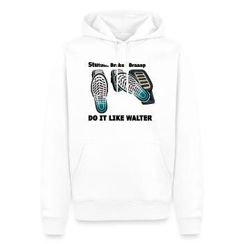 3 Pedals, 1 Love - Männer Premium Bio Hoodie - Weiß - Vorne - Nico (187cm)