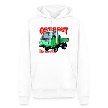 Multicar M25 bunt - Männer Premium Bio Hoodie - Weiß - Vorne - Nico (187cm)