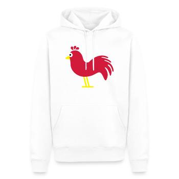 hahn_f3 - Men’s Premium Organic Hoodie - white - Front - Nico (187cm)