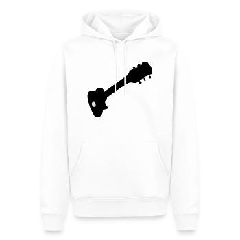 Gitarre - Männer Premium Bio Hoodie - Weiß - Vorne - Nico (187cm)