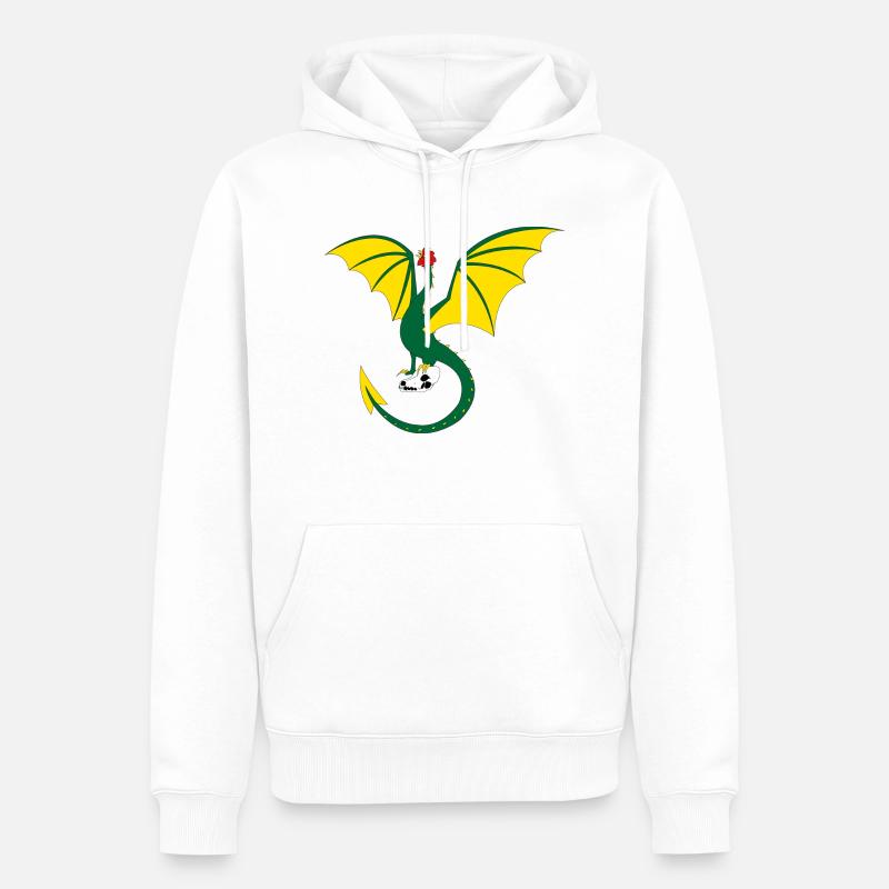 Jugger basilisks Basel Merch - Sweat à capuche Premium bio Homme - blanc