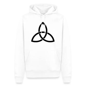 Celtic Triqueta - Männer Premium Bio Hoodie - Weiß - Vorne - Nico (187cm)