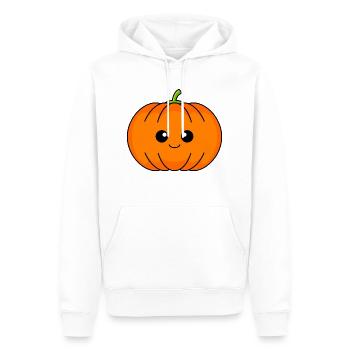 Bande dessinée citrouille - Sweat à capuche Premium bio Homme - blanc - Devant - Nico (187cm)
