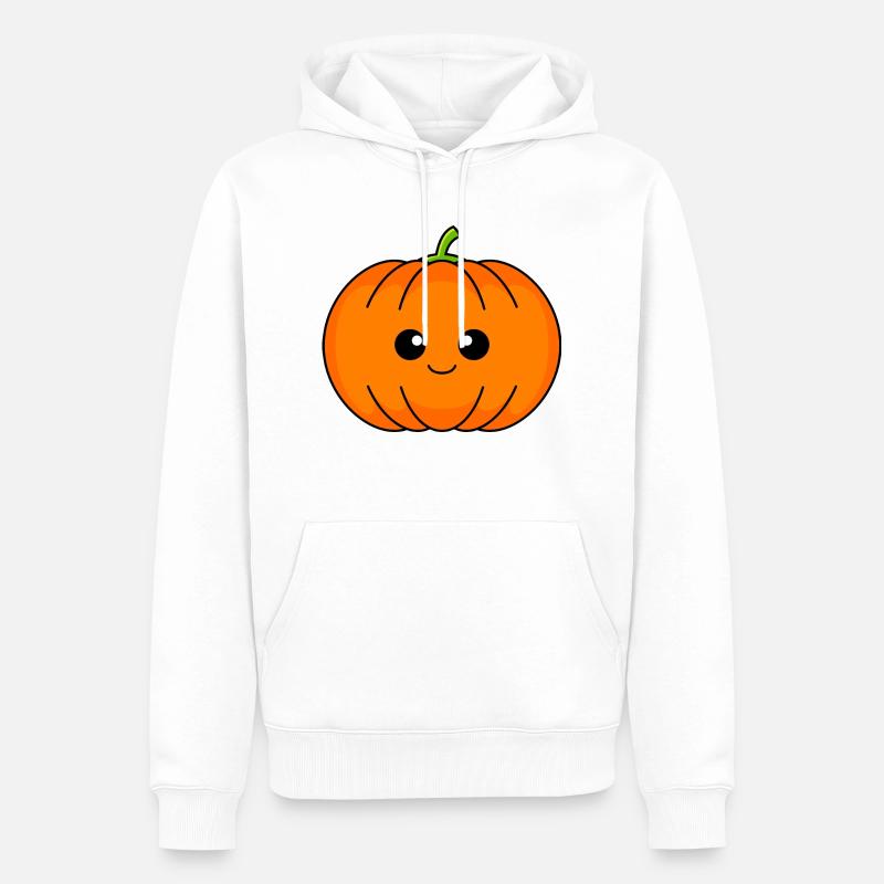 Bande dessinée citrouille - Sweat à capuche Premium bio Homme - blanc