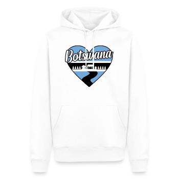 Botswana - Männer Premium Bio Hoodie - Weiß - Vorne - Nico (187cm)