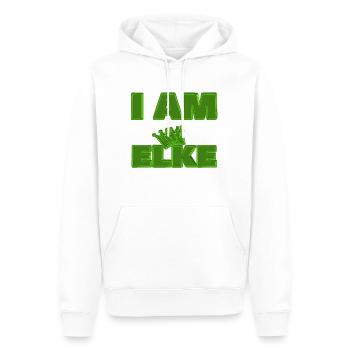 Elke - Männer Premium Bio Hoodie - Weiß - Vorne - Nico (187cm)