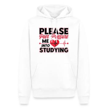 Study Medical Training Pre-Clinic Gift - Men’s Premium Organic Hoodie - white - Front - Nico (187cm)