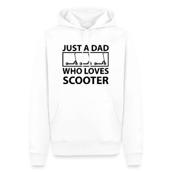 E-Scooter Roller - Männer Premium Bio Hoodie - Weiß - Vorne - Nico (187cm)