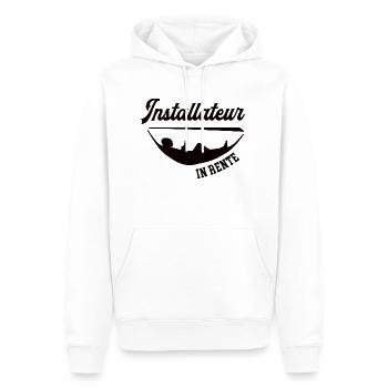 Installateur in Rente Rentenbeginn Chef Meister - Männer Premium Bio Hoodie - Weiß - Vorne - Nico (187cm)