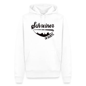 Schreiner in Rente Rentenbeginn Schreinerei Chef - Männer Premium Bio Hoodie - Weiß - Vorne - Nico (187cm)